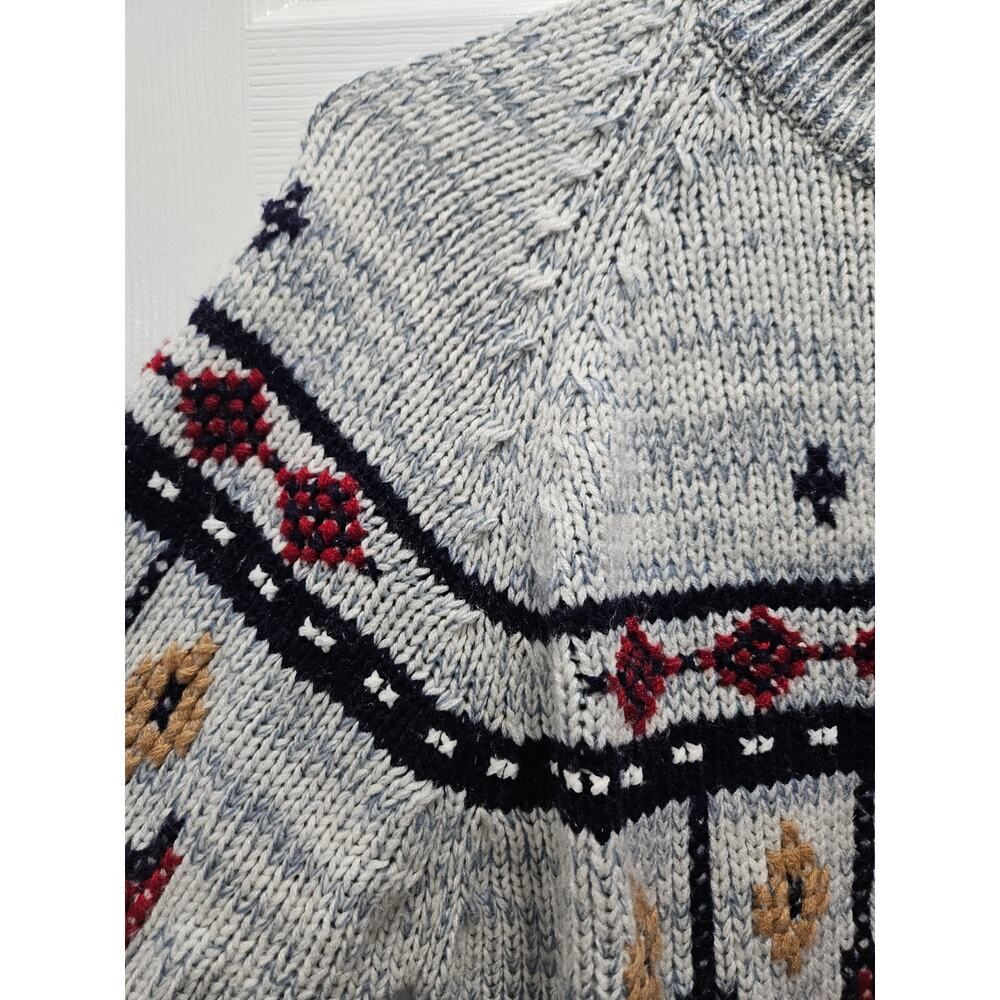 Vintage 90's Christopher Rand Acrylic Sweater Grandpa Grandpacore Size L - Picture 6 of 16